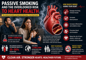 Passive smoking and the overlooked risk to the heart.