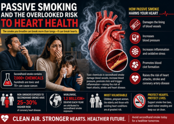 Passive smoking and the overlooked risk to the heart.