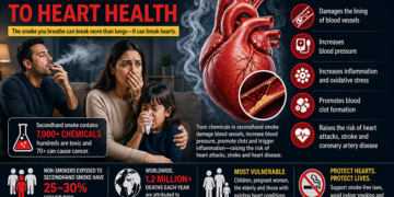 Passive smoking and the overlooked risk to the heart.