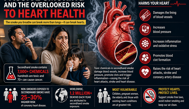 Passive smoking and the overlooked risk to the heart.