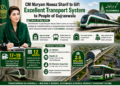 CM Maryam Nawaz Sharif to Gift Excellent Transport System to People of Gujranwala.