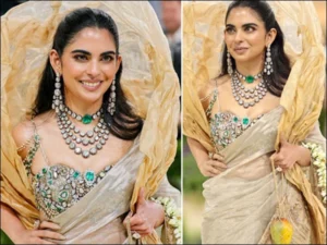 Isha Ambani’s Golden Saree Steals Spotlight at Met Gala 2026