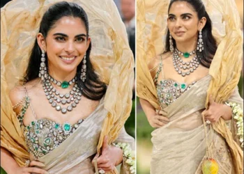 Isha Ambani’s Golden Saree Steals Spotlight at Met Gala 2026
