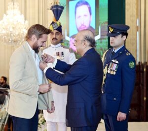 President confers Pakistan’s civil awards on recipients from various fields.