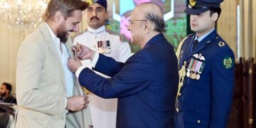 President confers Pakistan’s civil awards on recipients from various fields.