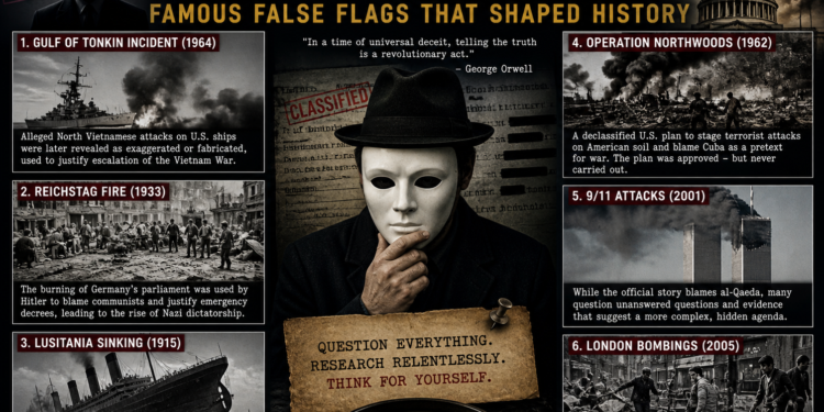 Veils of Deception: Famous False Flags That Shaped History