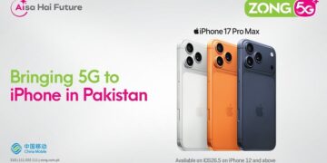 Zong Accelerates Next-Generation Connectivity with Official 5G Enablement on iPhones in Pakistan.