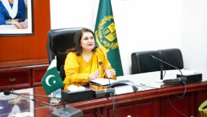 CHAIRPERSON BISP SENATOR RUBINA KHALID HOLDS LIVE E-KATCHERI AT BISP HEADQUARTERS