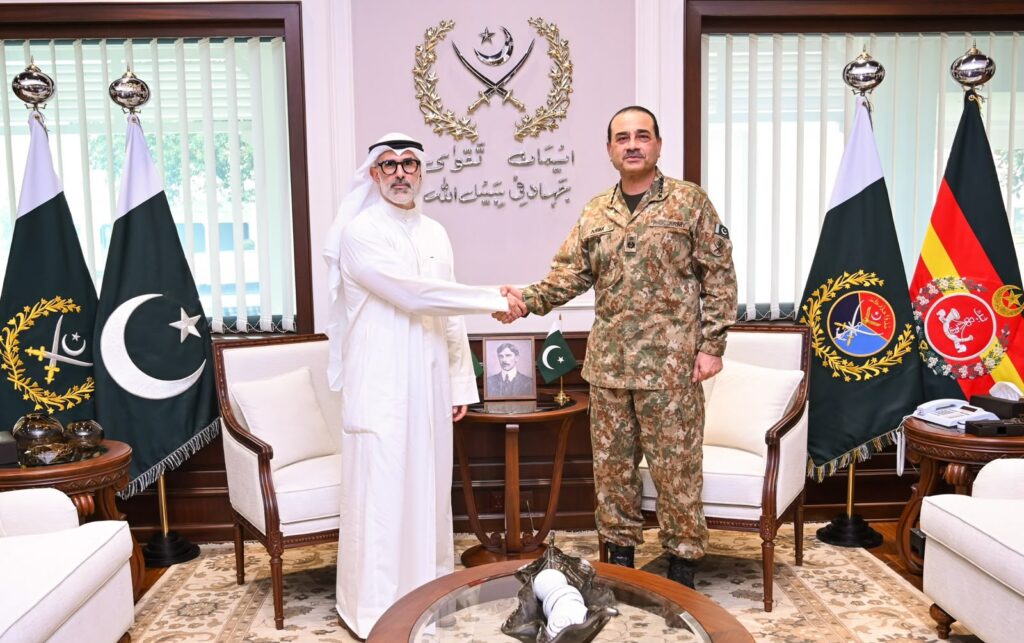 Kuwait Foreign Minister Calls on Field Marshal Asim Munir at GHQ