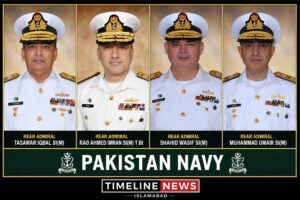 Pakistan Navy Promotes Four Commodores to Rear Admiral Rank