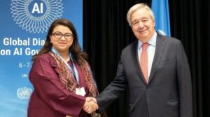 Shaza Fatima, UN Chief Hold Talks on Global AI Governance
