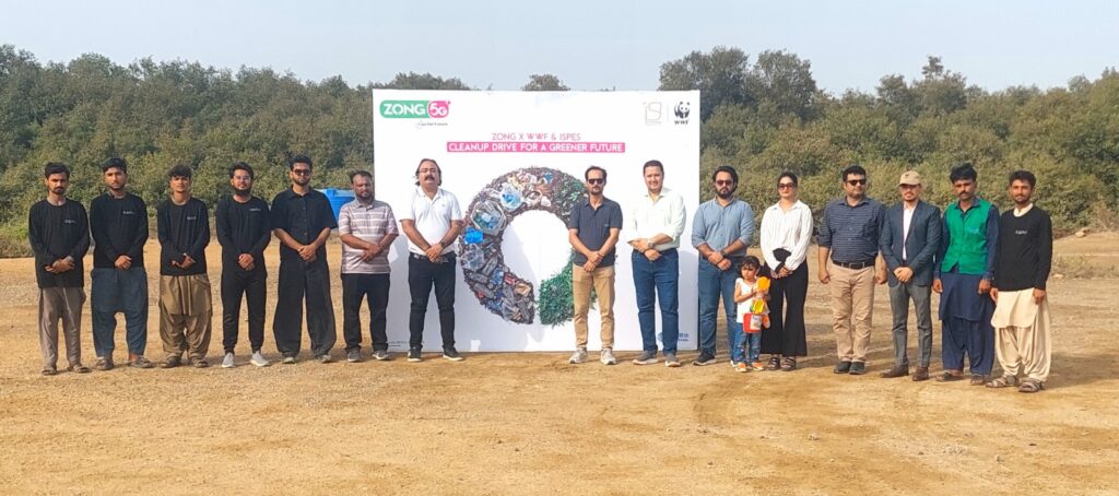 Zong Joins WWF Pakistan and ISPES for Plastic Free July Drive at Hawksbay Karachi