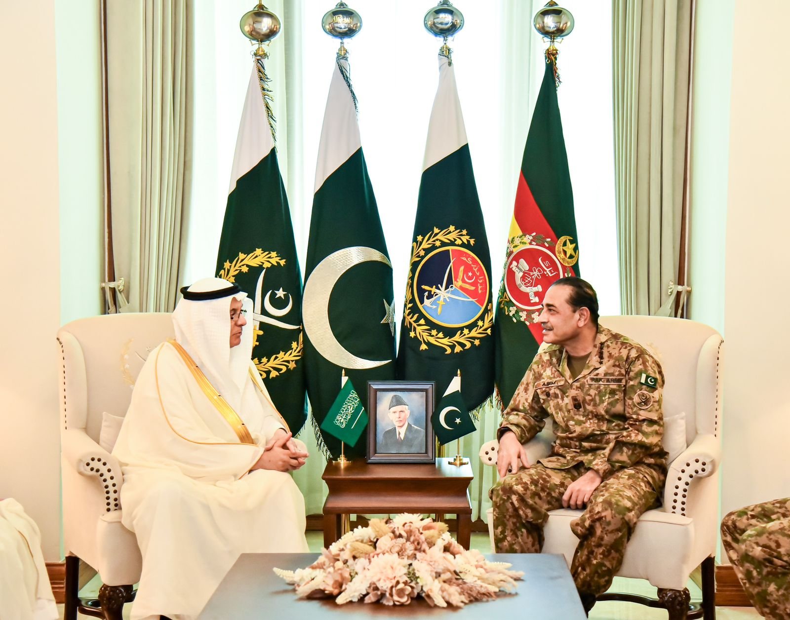 Saudi Minister Meets Field Marshal Asim Munir at GHQ