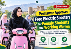 Free electric scooters for female students and working women in Peshawar