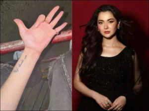 Hania Aamir Arabic Tattoo