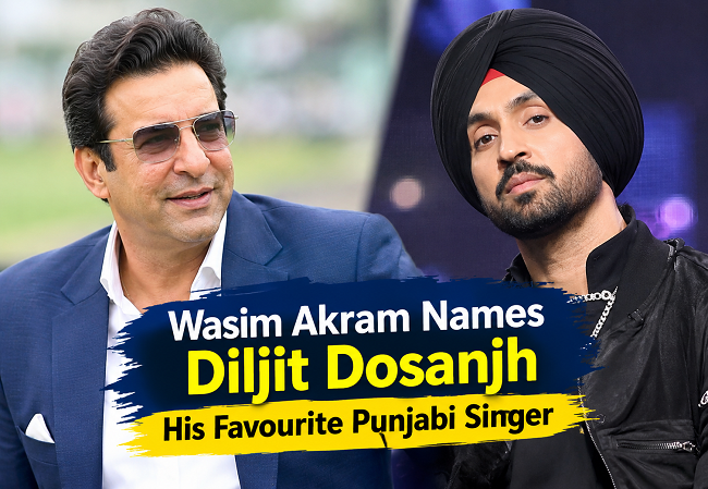 Wasim Akram Names Diljit Dosanjh His Favourite Punjabi Singer